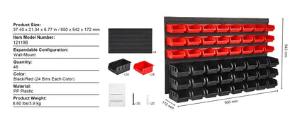 Wall Mounted Storage Bins