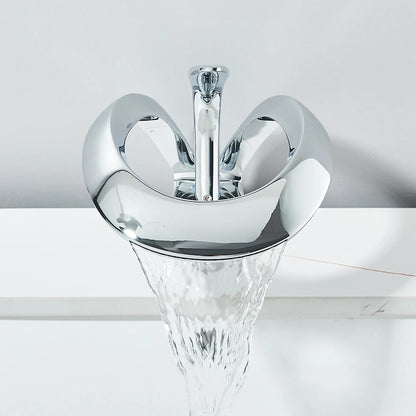 Waterfall Basin Faucet Deck Mounted