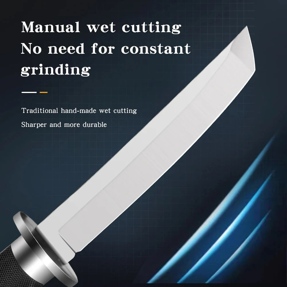 Samurai style kitchen knife
