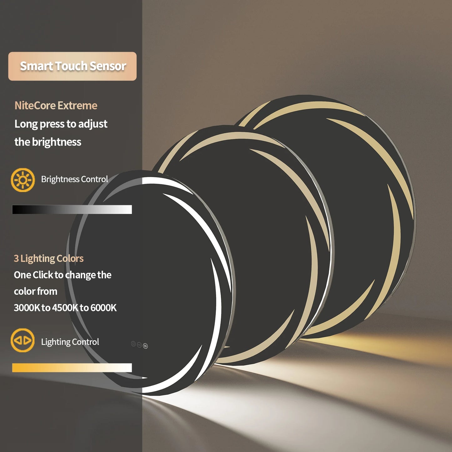Anti-fog LED Bathroom Mirror