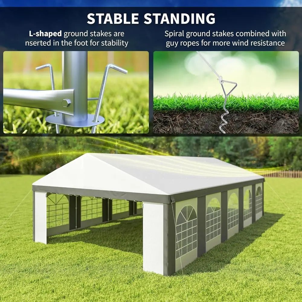 30ft x 20ft Party Tent with Removable Sides