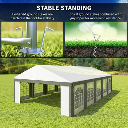 30ft x 20ft Party Tent with Removable Sides