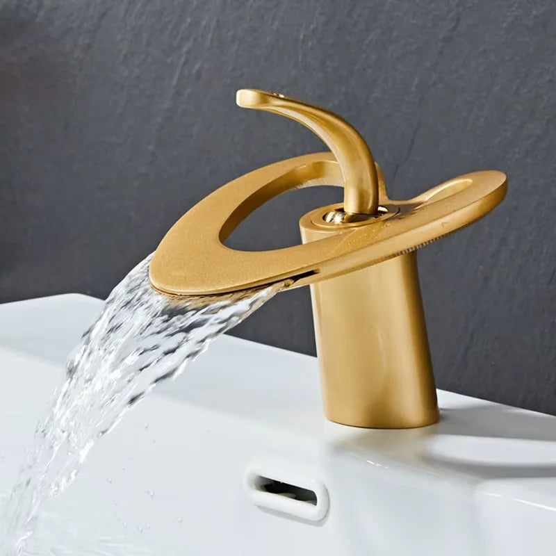 Waterfall Basin Faucet Deck Mounted