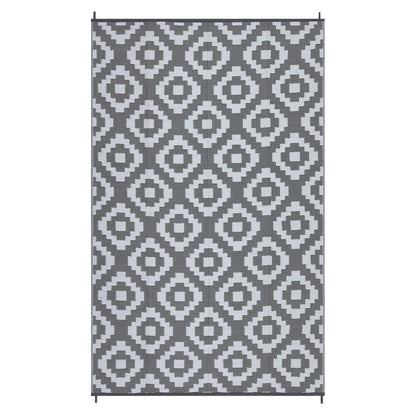 Outdoor Rug Plastic Straw Reversible  Rug
