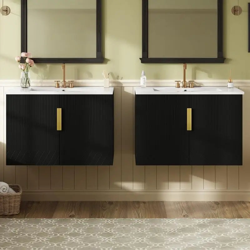 Bathroom Vanity Set with Separate Ceramic Sink