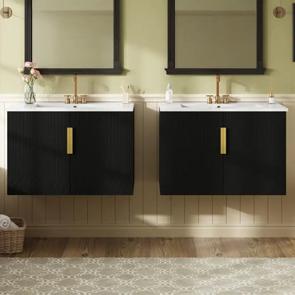 Bathroom Vanity Set with Separate Ceramic Sink