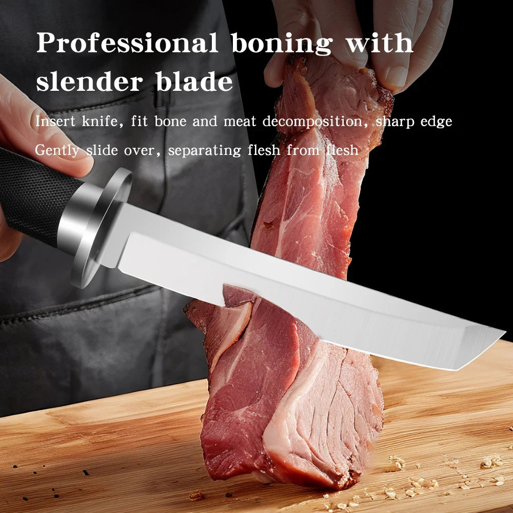 Samurai style kitchen knife