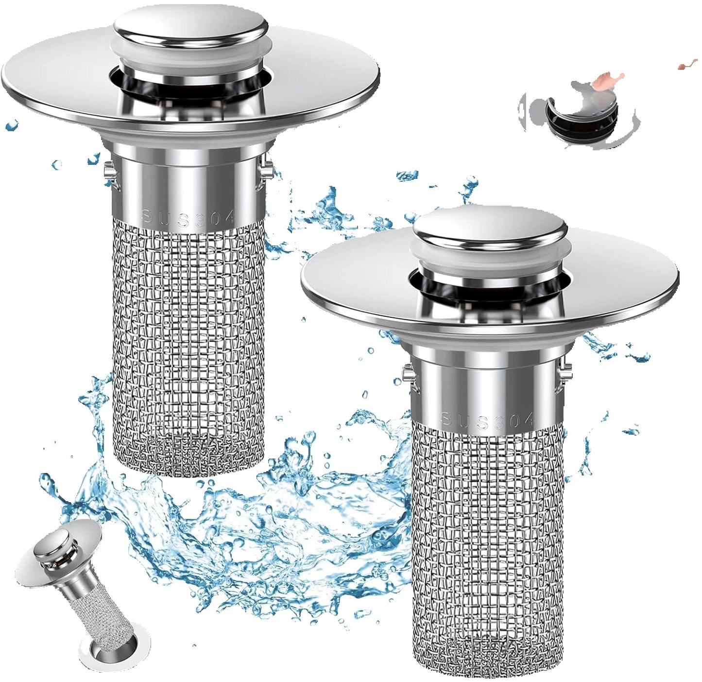 Bathroom Sink Drain Strainer & Stopper