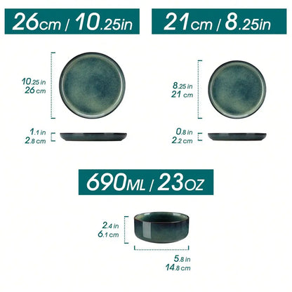 12 Pieces Dinnerware Set