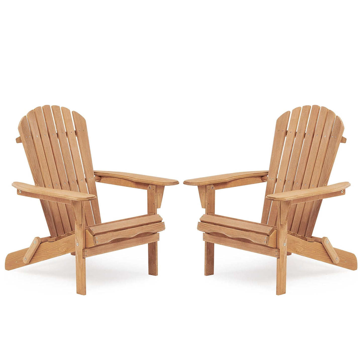 Solid Cedar Folding Adirondack Chairs