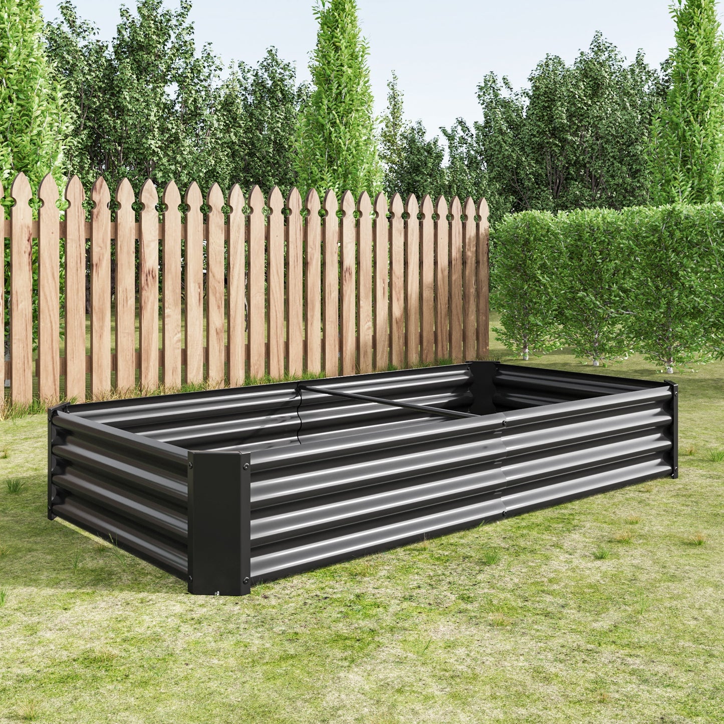 Raised Garden Bed 6×3×1 ft