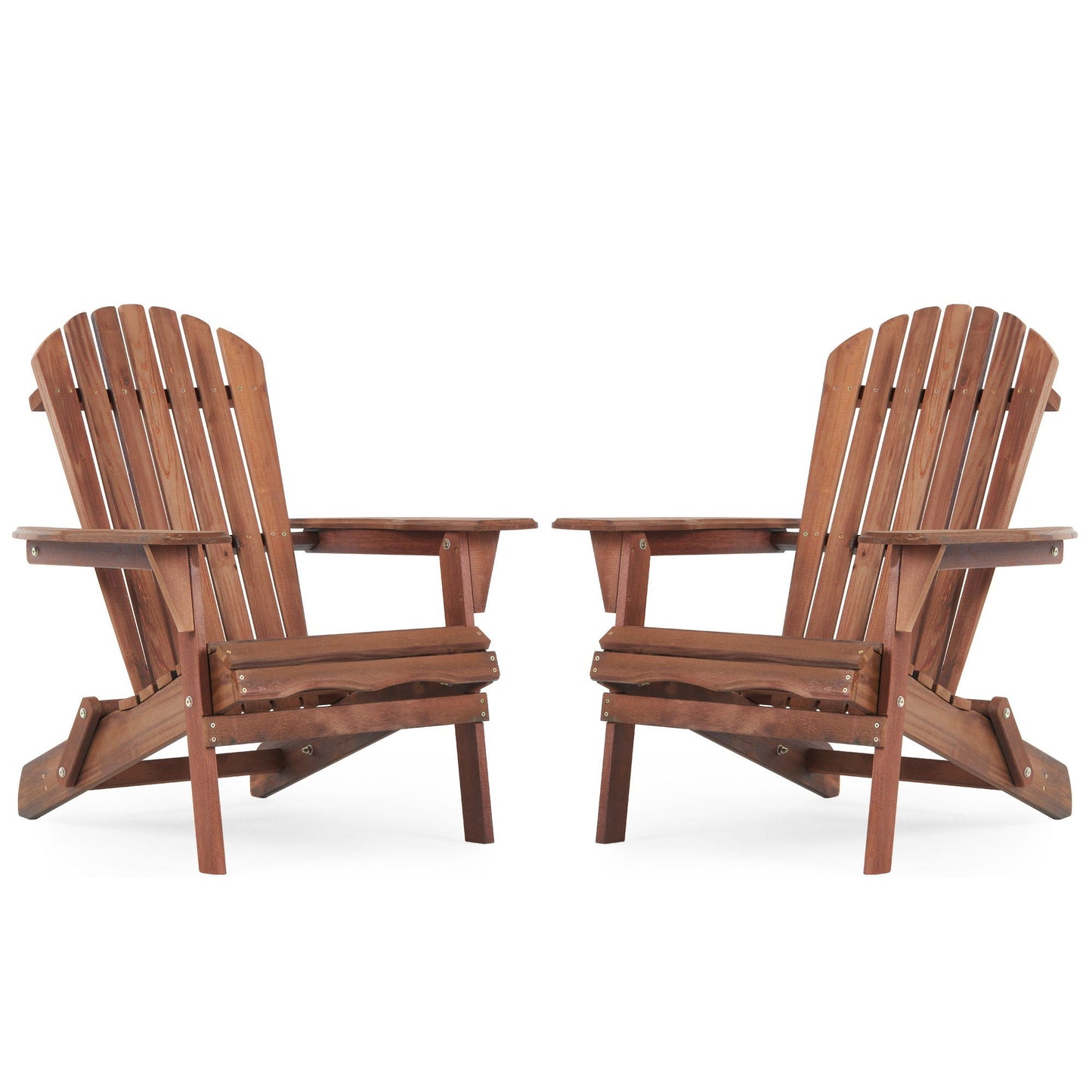 Solid Cedar Folding Adirondack Chairs