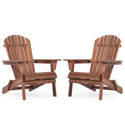 Solid Cedar Folding Adirondack Chairs