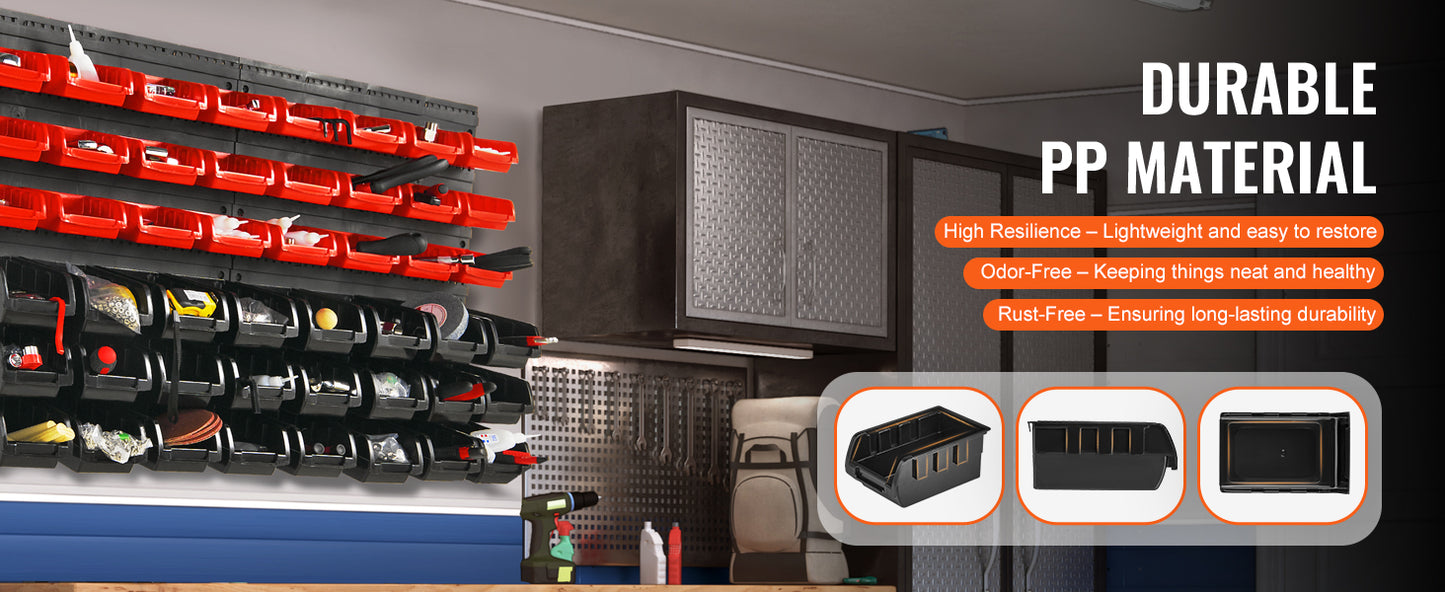 48pcs Parts Storage Bins