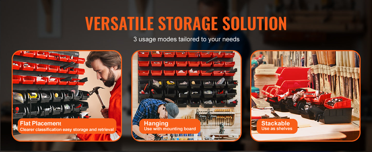 48pcs Parts Storage Bins